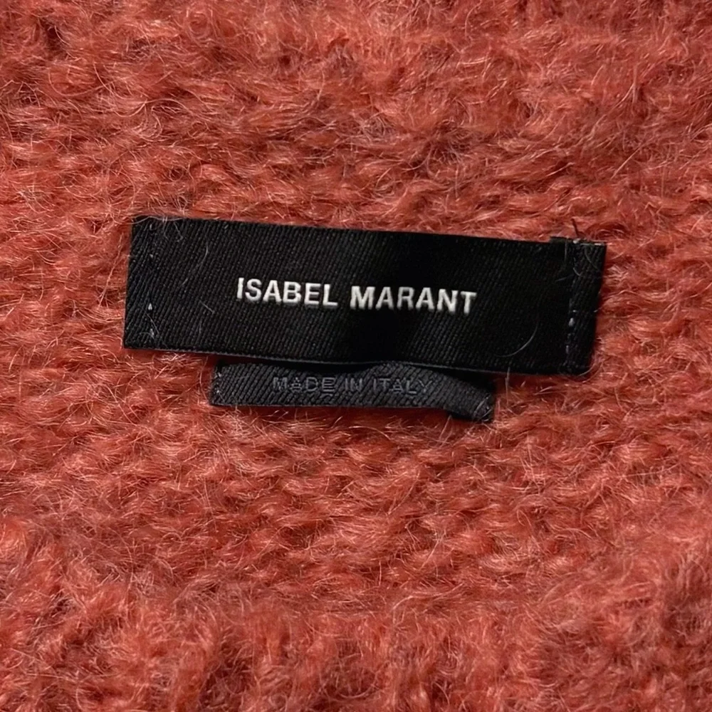 Isabel Marant Estelle Mohair Blend Sweater in Orange‎ Red